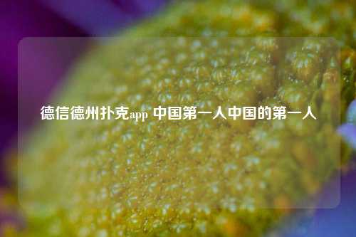 德信德州扑克app 中国第一人中国的第一人