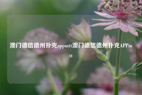 澳门德信德州扑克appmtt澳门德信德州扑克APPmtt