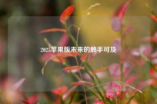 2025苹果版未来的触手可及