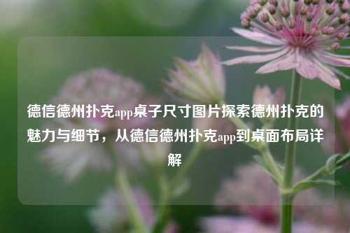 德信德州扑克app桌子尺寸图片探索德州扑克的魅力与细节，从德信德州扑克app到桌面布局详解