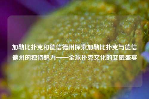 加勒比扑克和德信德州探索加勒比扑克与德信德州的独特魅力——全球扑克文化的交融盛宴